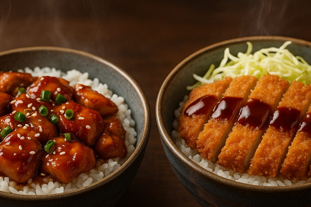 Teriyaki, Katsu japanese Rice bowls