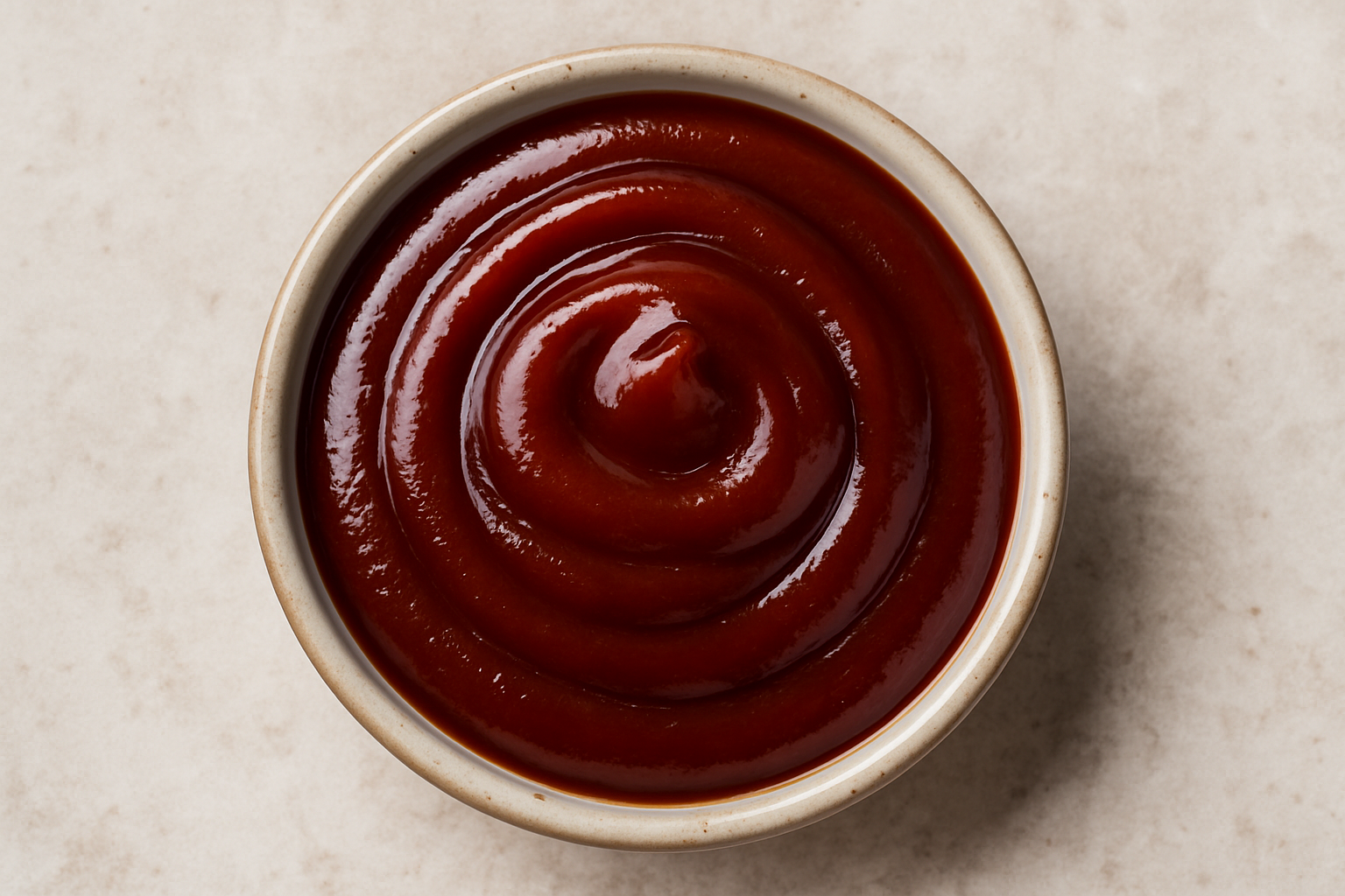 BBQ sauce in a sauce dish