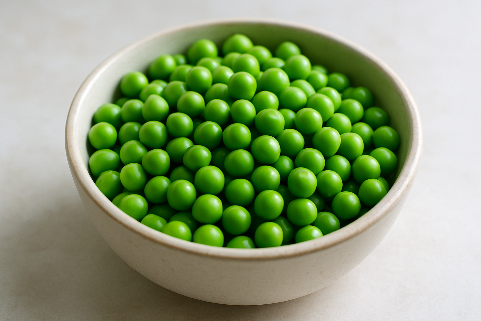 Green peas in a bowl