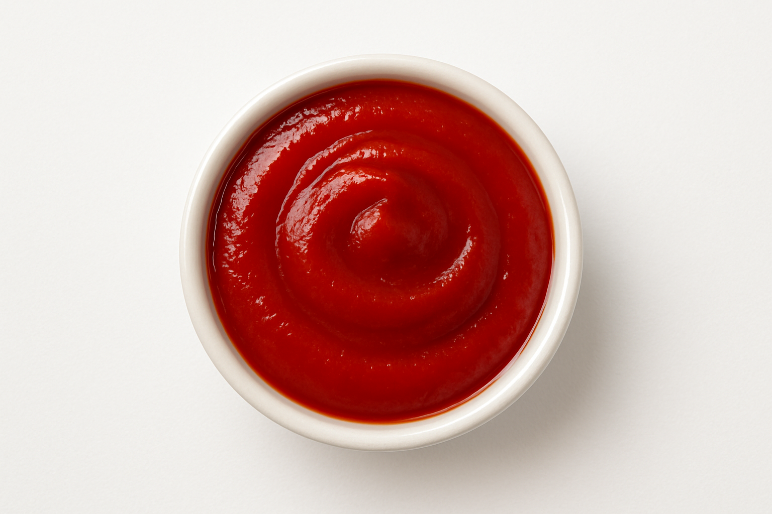 Tomato sauce in a sauce dish