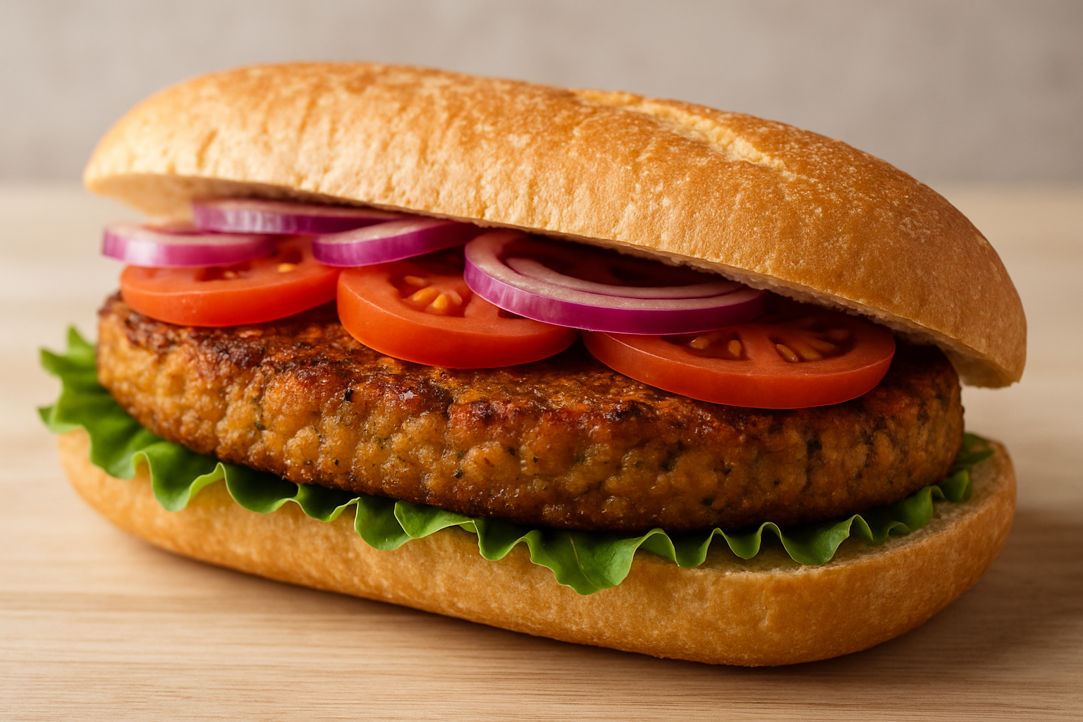 Vegetarian Patty on a sub only